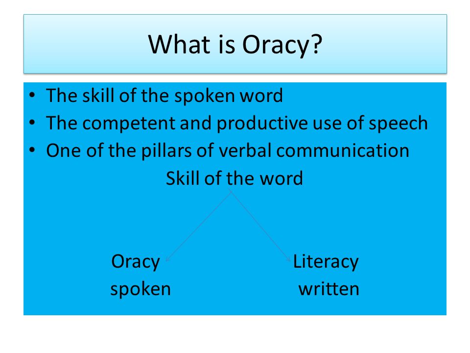 Oracy: Die Alphabetisierung des gesprochenen Wortes