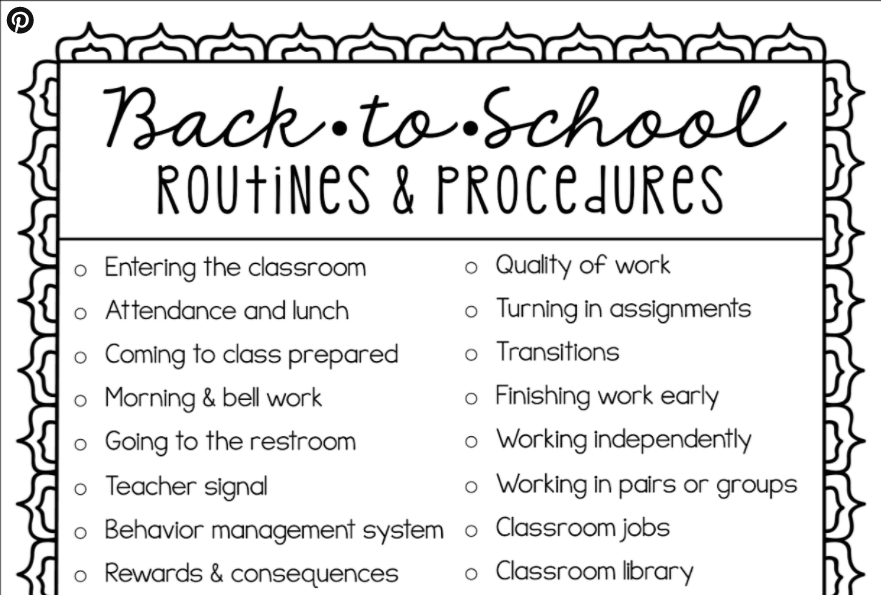  Regole e routine in classe