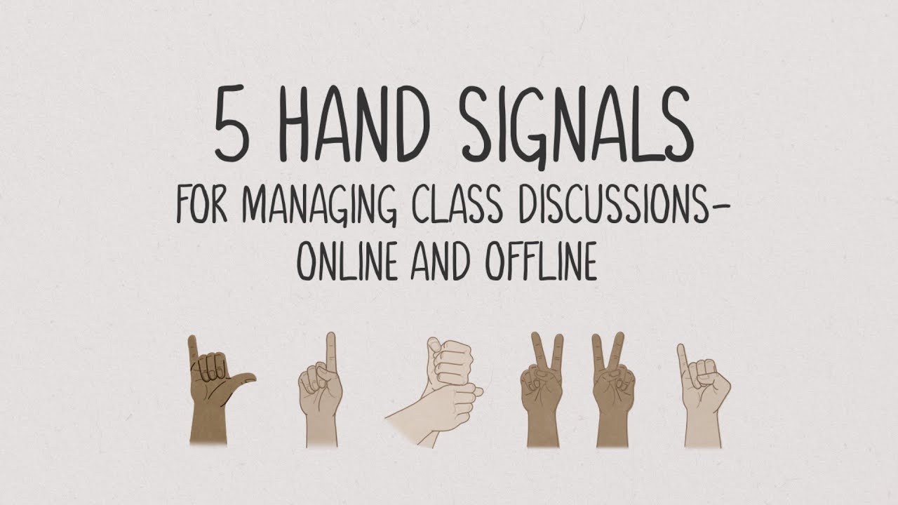  استخدام إشارات اليد لمزيد من المناقشات العادلة